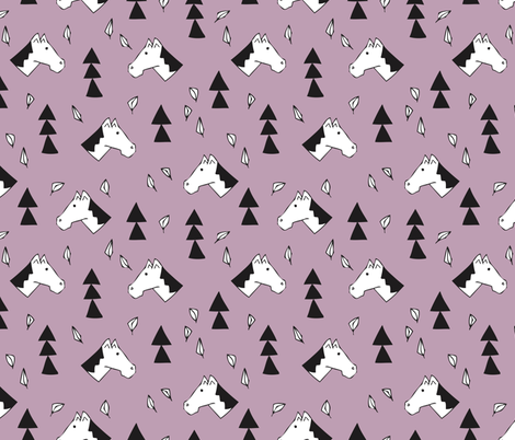 470x402 Sweet Geometric Horses Cute Animal Drawing With Triangles - Drawing With Triangles