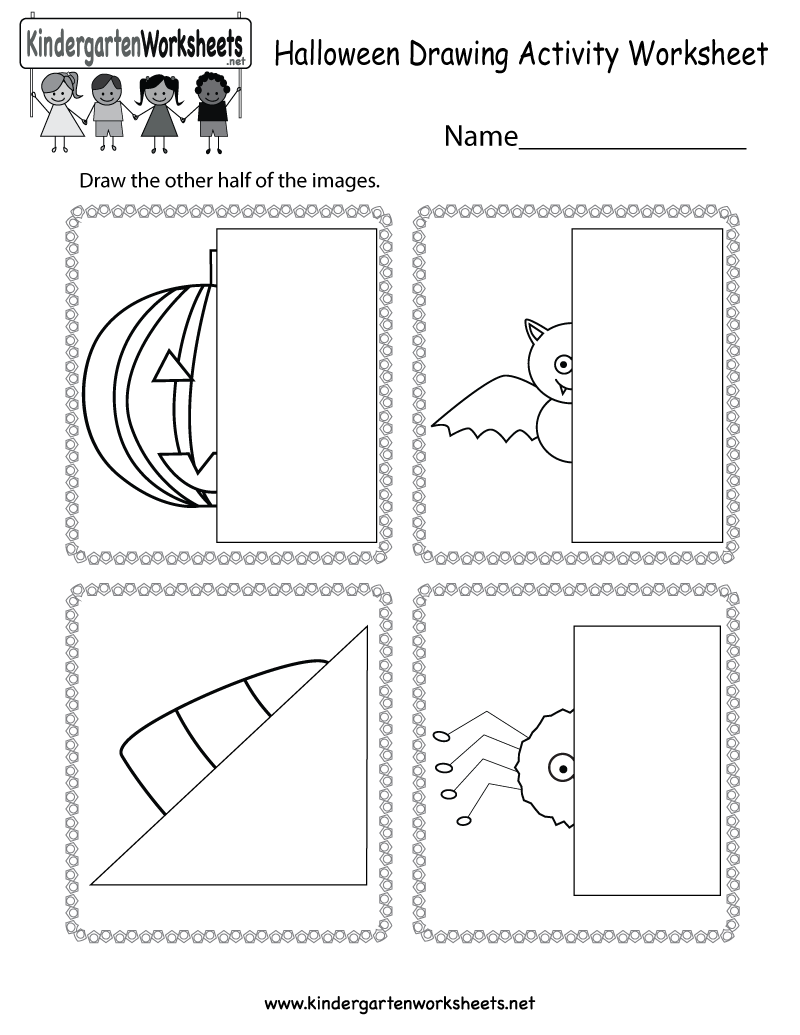 800x1035 Halloween Drawing Activity Worksheet - Drawing Worksheets