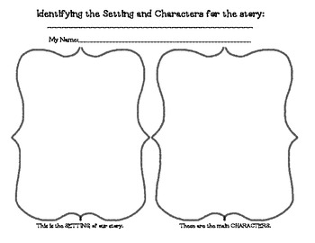350x270 After Reading Worksheet Draw The Setting And Characters - Drawing Worksheets