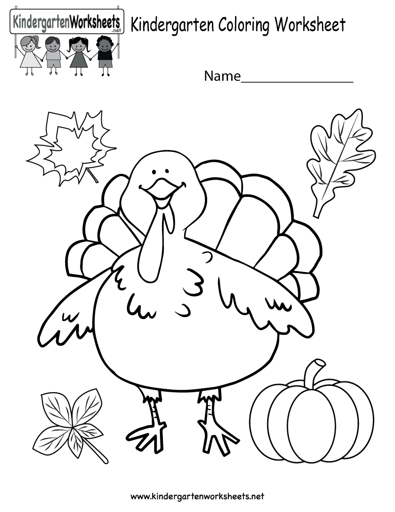 800x1035 Kindergarten Thanksgiving Coloring Worksheet Printable - Drawing Worksheets For Kids