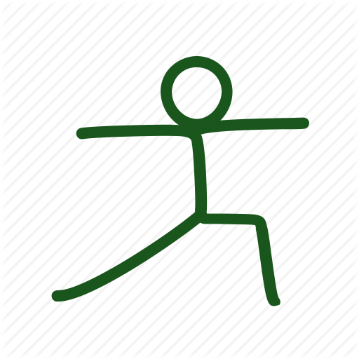 512x512 Asana, Drawing, Hand Drawn, Pose, Warrior, Yoga Icon - Drawing Yoga
