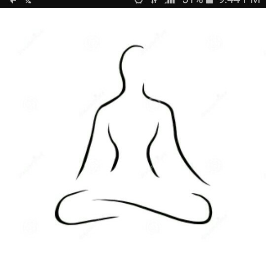 540x513 Please Draw A Simple And Very Easy Drawing Of Yoga - Drawing Yoga
