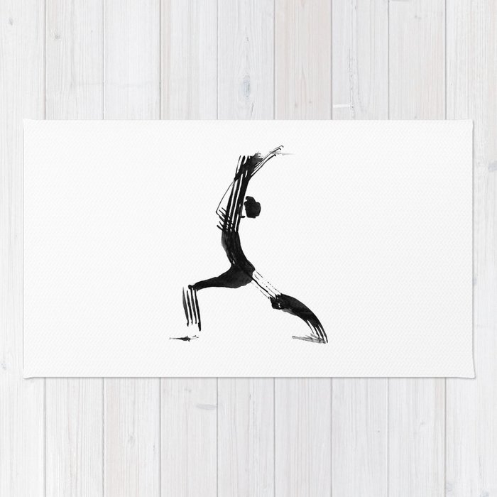 700x700 moder black and white, minimalist ink figure yoga drawing, yoga - Drawing Yoga