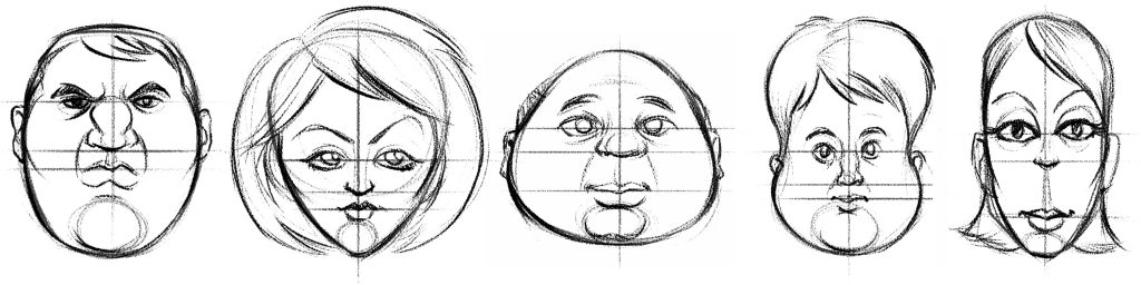 1024x256 How To Draw A Cartoon Of Everyone You Know - Drawing Yourself