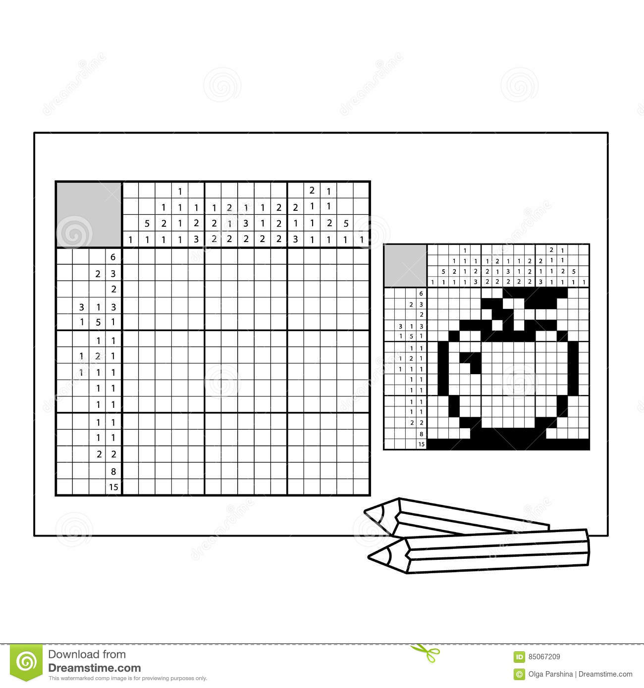 1300x1390 Apple Black White Japanese Crossword Answer Nonogram Graphic - Drawinging Crossword