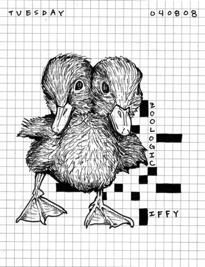 400x520 Cheryl Rainfield Ny Times Crossword Drawings - Drawinging Crossword