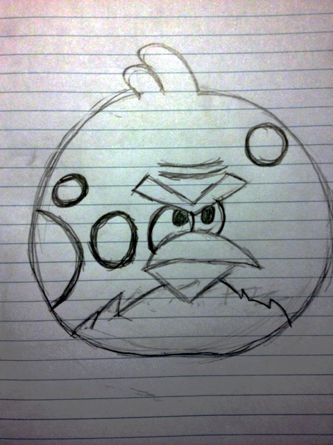 480x640 Angry Birds Drawing - Drawings For 10 Year Olds