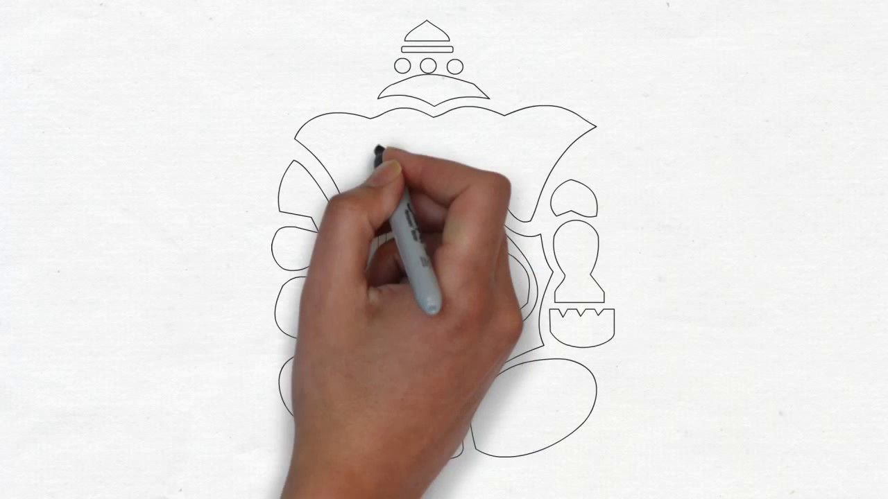 1280x720 How To Draw Lord Ganesha For Years Old Kid Kids Drawing - Drawings For 10 Year Olds