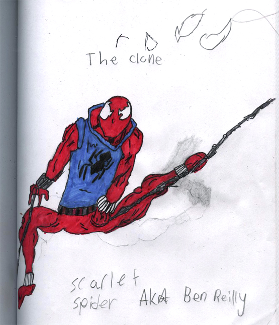 555x645 The Animated Woman Spidey Sketches - Drawings For 10 Year Olds