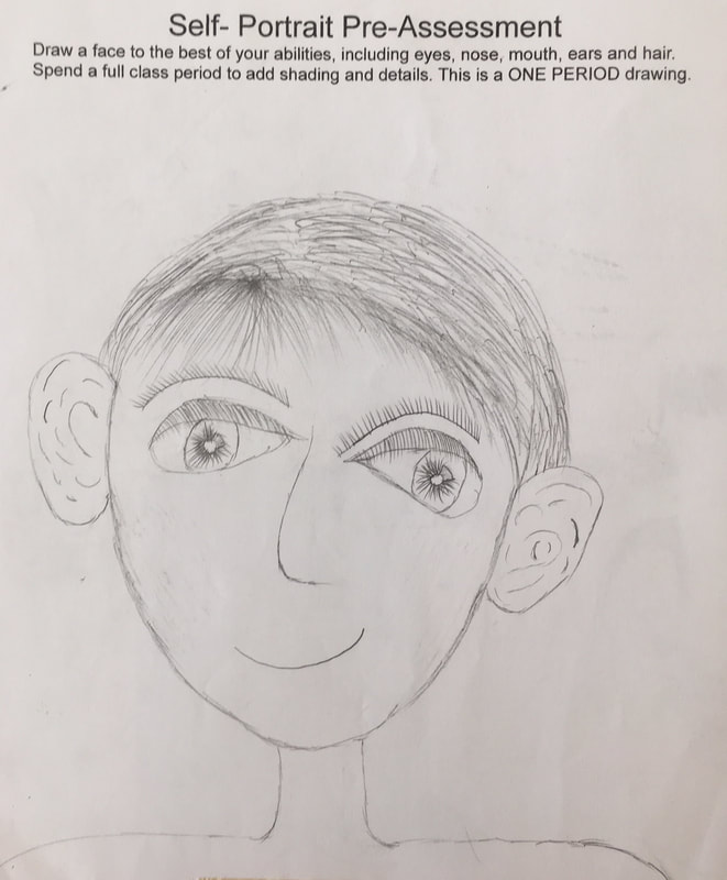 661x800 Pre And Post Assessments Of Portrait Drawings - Drawings For Art Class