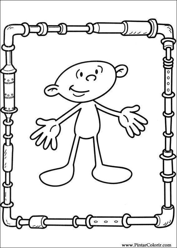 567x794 Drawings To Paint Colour Kids Next Door - Drawings For Kids To Paint