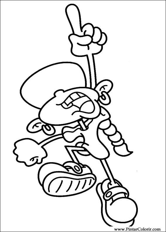 567x794 Drawings To Paint Colour Kids Next Door - Drawings For Kids To Paint