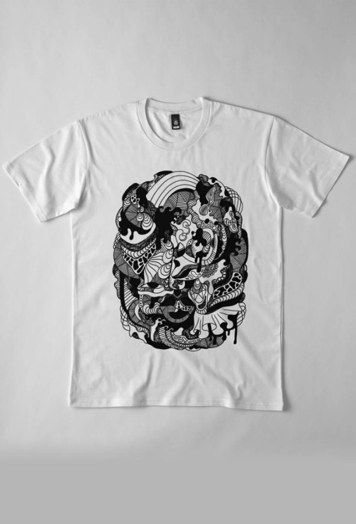 735x1080 Black And White Abstract Drawings - Drawings For T Shirts