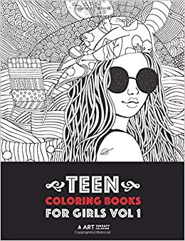 260x339 teen coloring books for girls vol detailed drawings for older - Drawings For Teenagers