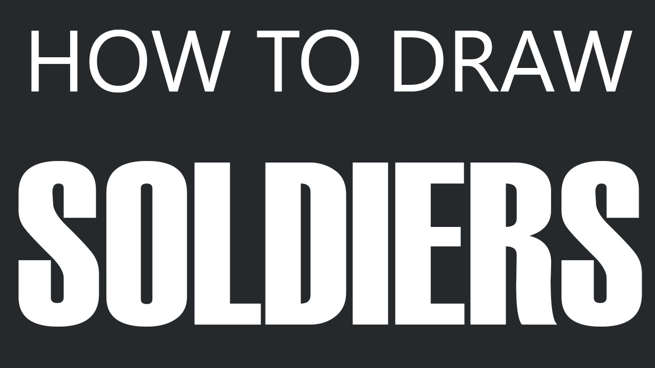 1280x720 How To Draw A Soldier - Drawings Of Army Soldiers