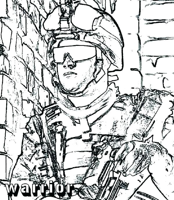 600x689 Soldier Coloring - Drawings Of Army Soldiers