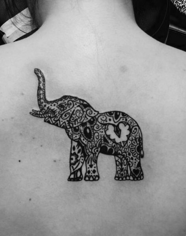 649x822 Elephant Tattoo Trunk Up - Drawings Of Elephants With Trunk Up