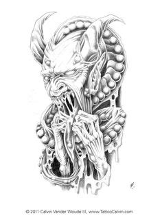 236x314 evil demon couple drawings - Drawings Of Evil Demons