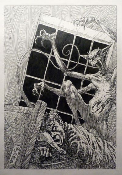 400x572 Night Demon - Drawings Of Evil Demons