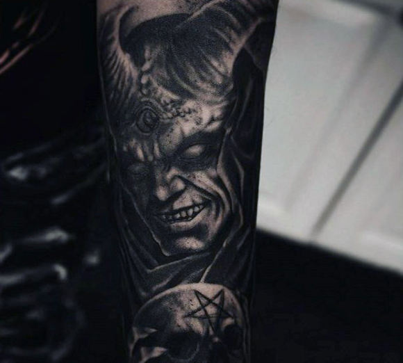 580x522 Demon Tattoos For Men - Drawings Of Evil Demons