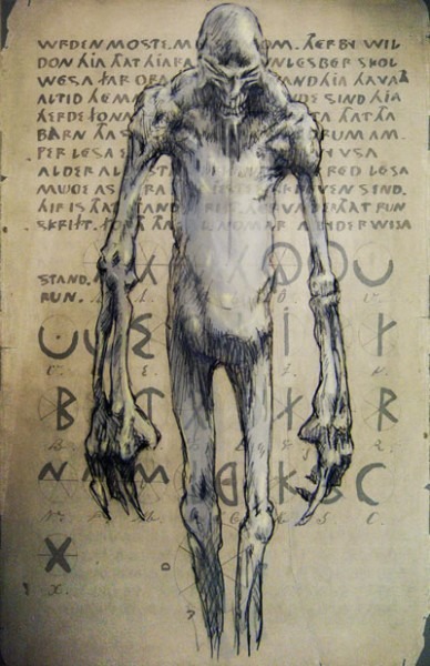 388x600 Demon Drawings Artwork - Drawings Of Evil Demons