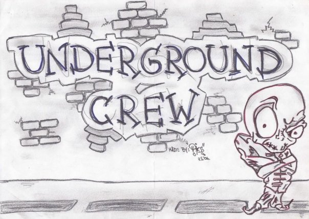 604x428 graffiti fonts graffiti sketch alphabet underground crew - Drawings Of Graffiti Characters