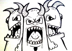 300x210 graffiti character monster sketch graffiti character sketch - Drawings Of Graffiti Characters