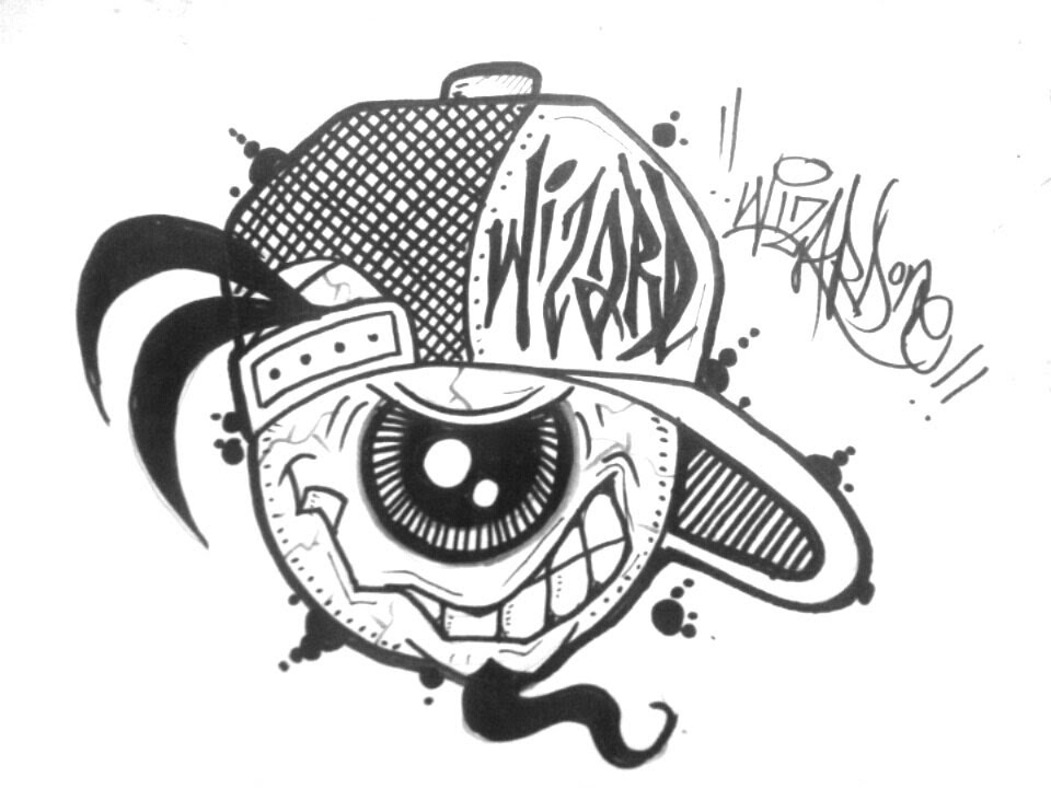 960x720 How To Draw A Graffiti Character With One Eye - Drawings Of Graffiti Characters