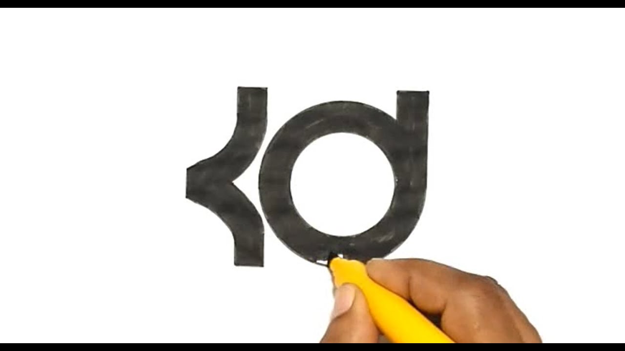 1280x720 How To Draw The Kd Logo - Drawings Of Kd Shoes