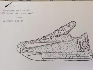 320x239 Nba Drawings On Paigeeworld Pictures Of Nba - Drawings Of Kd Shoes