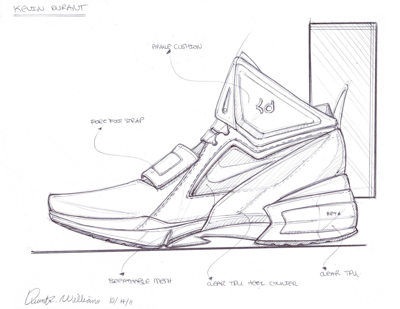 1600x1236 Shoe Sketches Design Sketching Shoe Sketches, Sketch Design - Drawings Of Kd Shoes