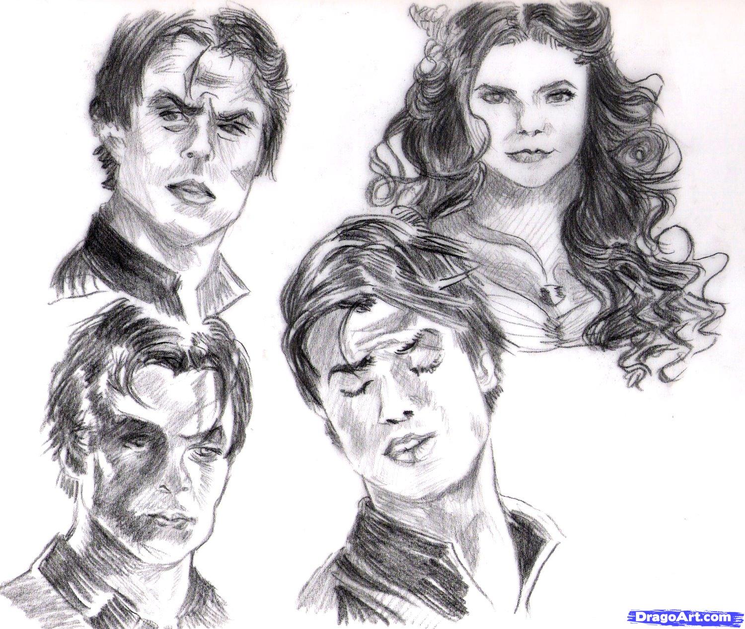 1500x1266 how to sketch people, step - Drawings Of Peoples Faces