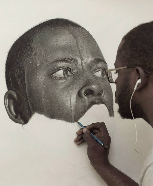 600x728 nigerian artist spends hundreds of hours creating photorealistic - Drawings Of Peoples Faces
