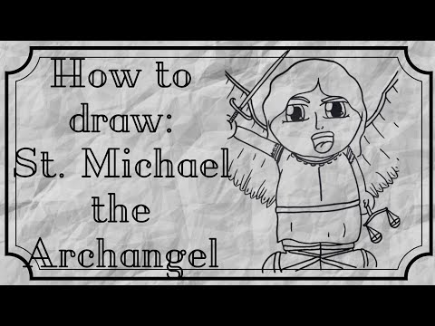 480x360 how to draw st michael the archangel christian angel step - Drawings Of St Michael The Archangel