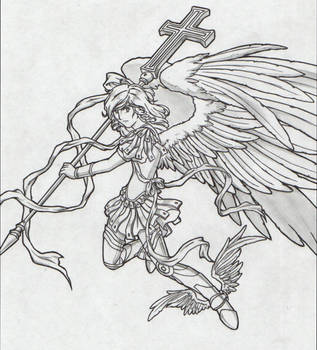 317x350 saint michael archangel - Drawings Of St Michael The Archangel