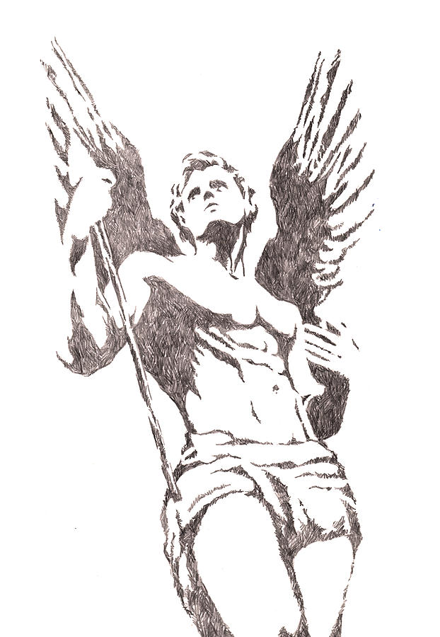 622x900 st michael archangel drawing - Drawings Of St Michael The Archangel