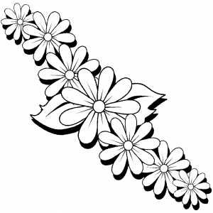 300x300 Flower Drawings To Print And Color Download This Coloring Sheet - Drawings To Color