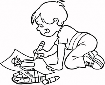 430x350 Children Coloring Drawings To Color Child Coloring - Drawings To Color