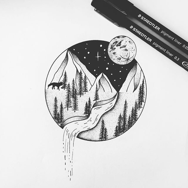 640x640 Moonlight Drawing Free Download - Drawings To Draw