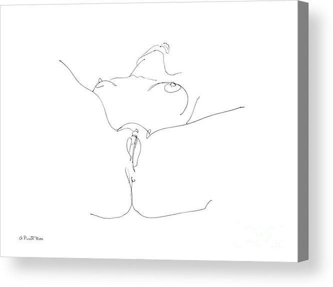 666x575 Erotic Drawings Acrylic Print - Drawings To Print