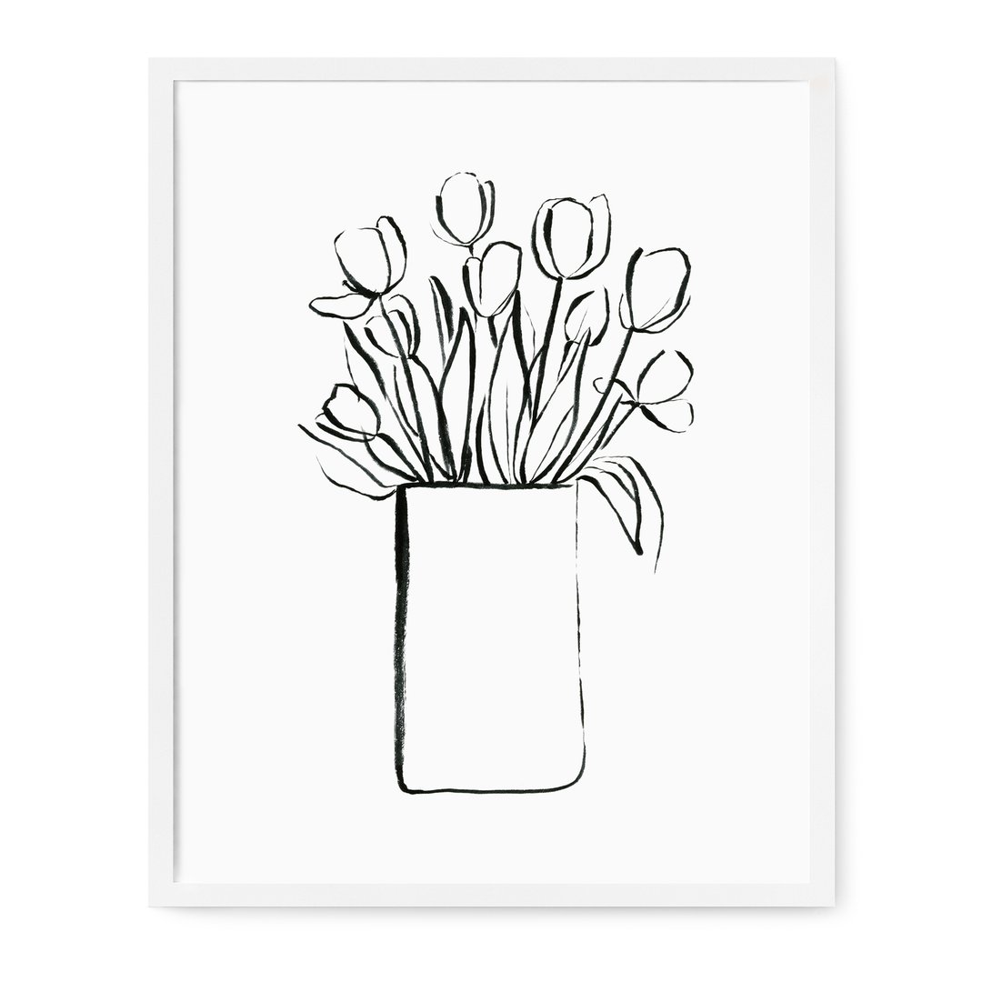 1080x1080 Floral Line Drawings - Drawings To Print
