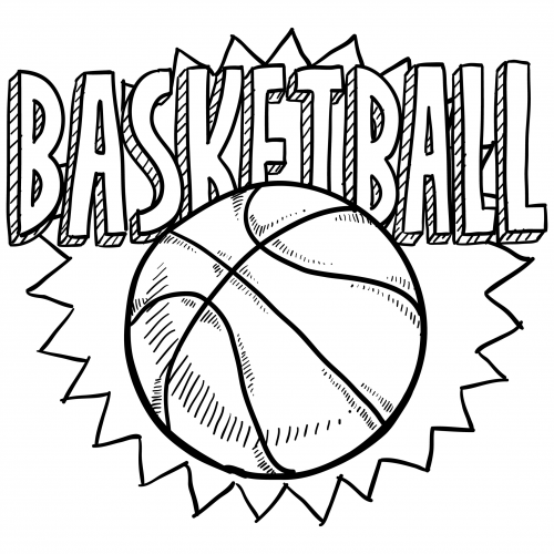 500x500 Sports Coloring Pages Basketball - Drawings To Print
