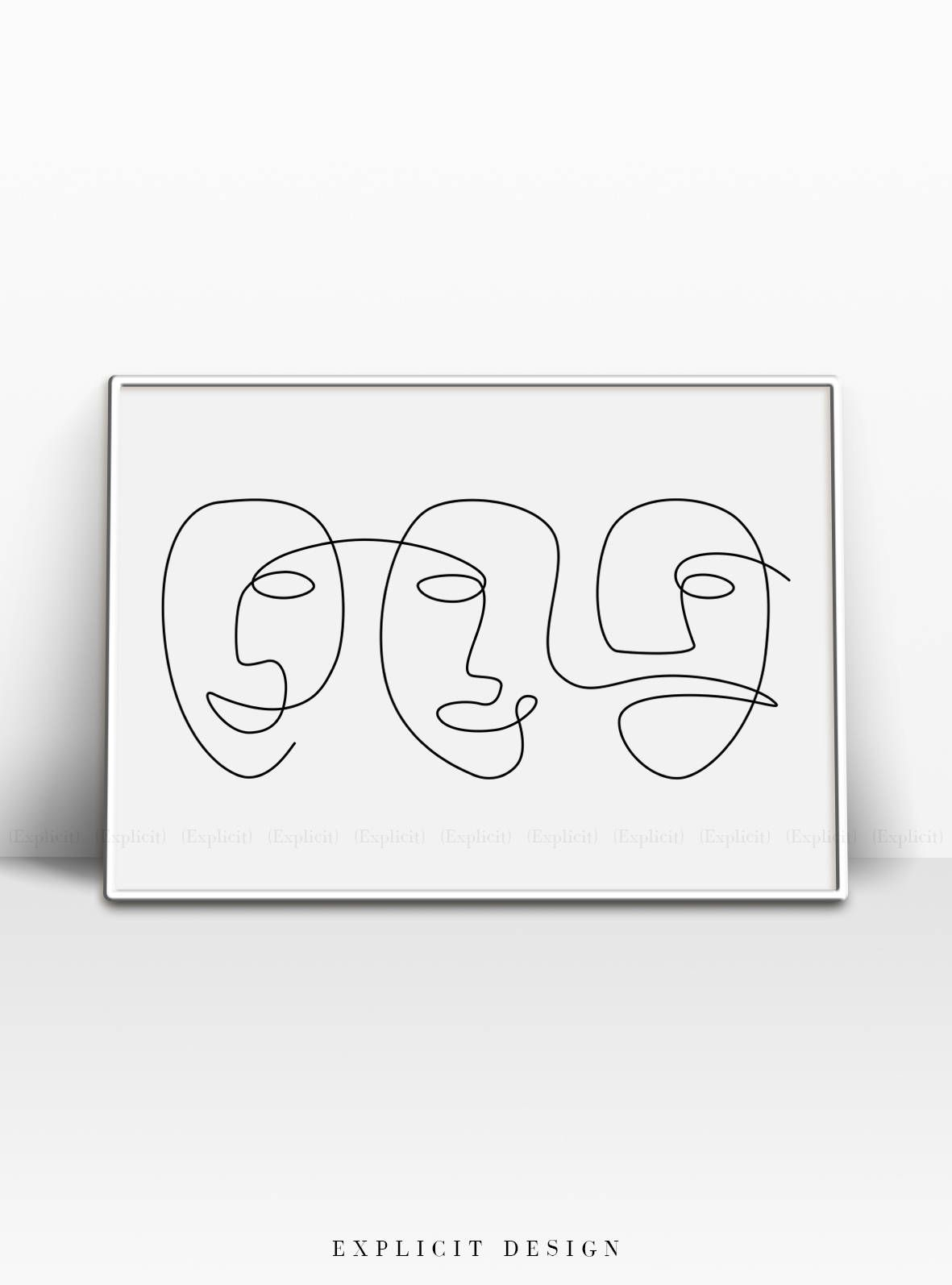1181x1594 Abstract Drawings Minimal And Abstract Carnival Face Printable - Drawings To Print