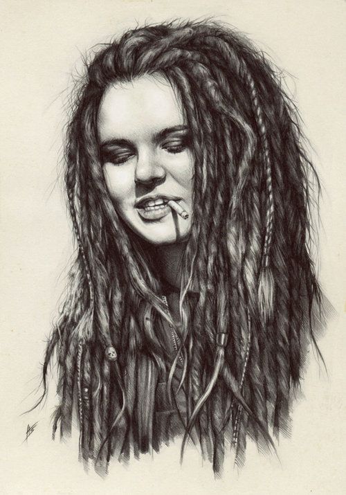 500x715 This Drawing Is Very Well Done - Dreads Drawing