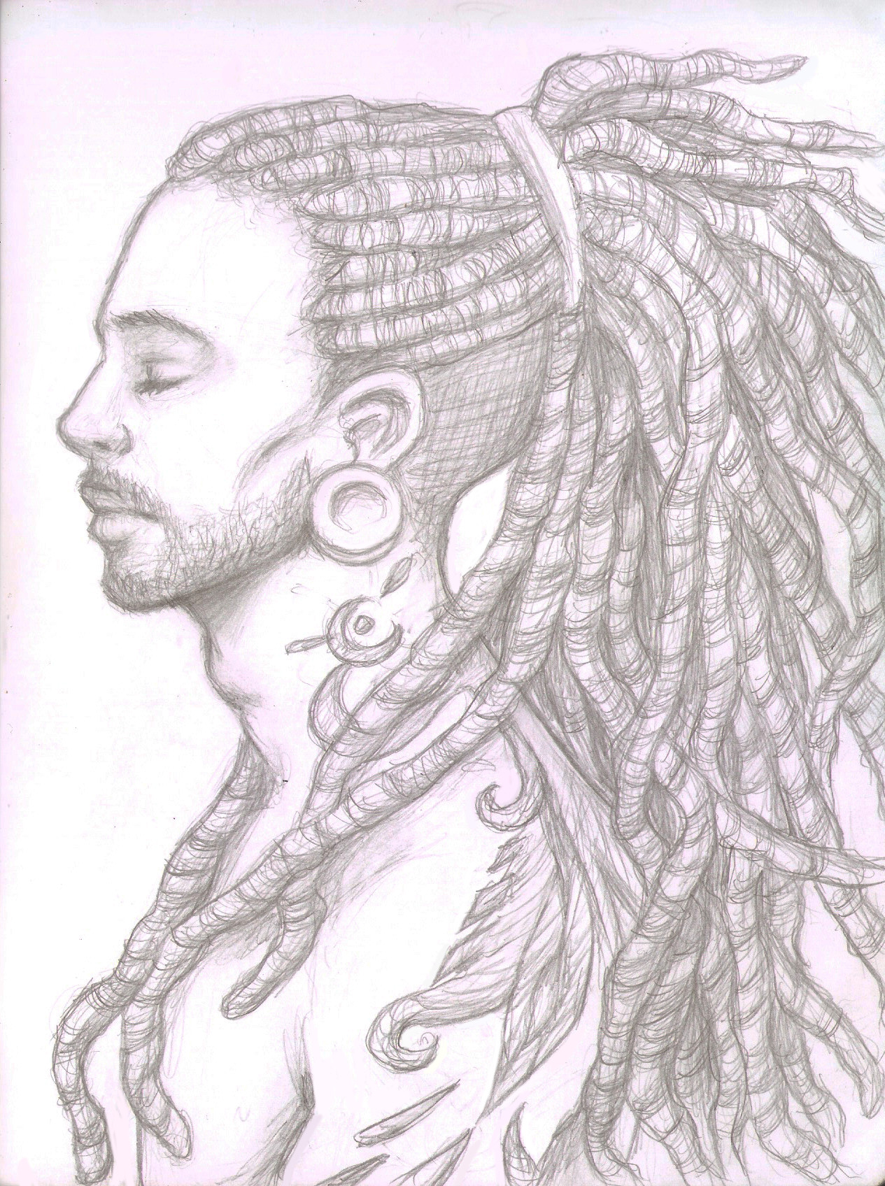 Dreads Drawing at PaintingValley.com | Explore collection of Dreads Drawing