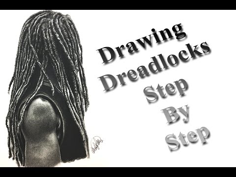 480x360 Drawing Dreadlocks Step - Dreads Drawing