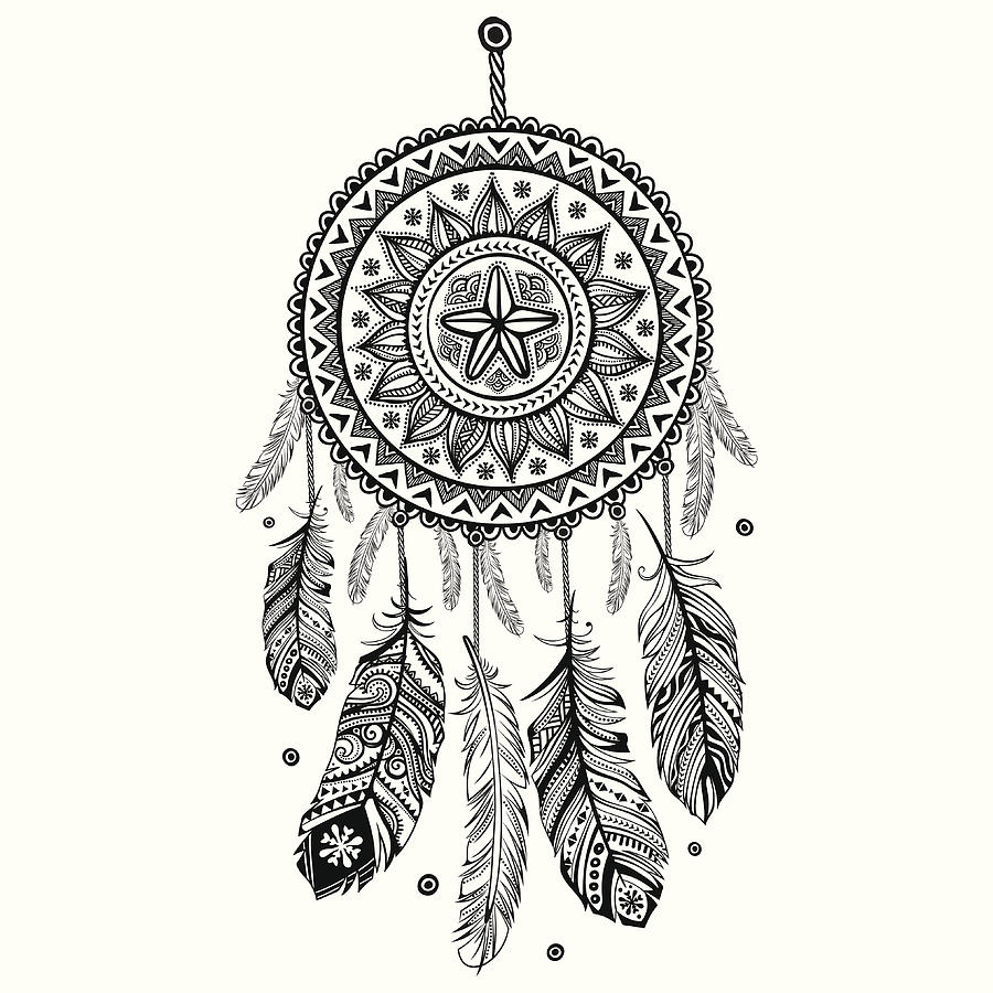 900x900 ethnic american indian dream catcher - Dream Catcher Drawing