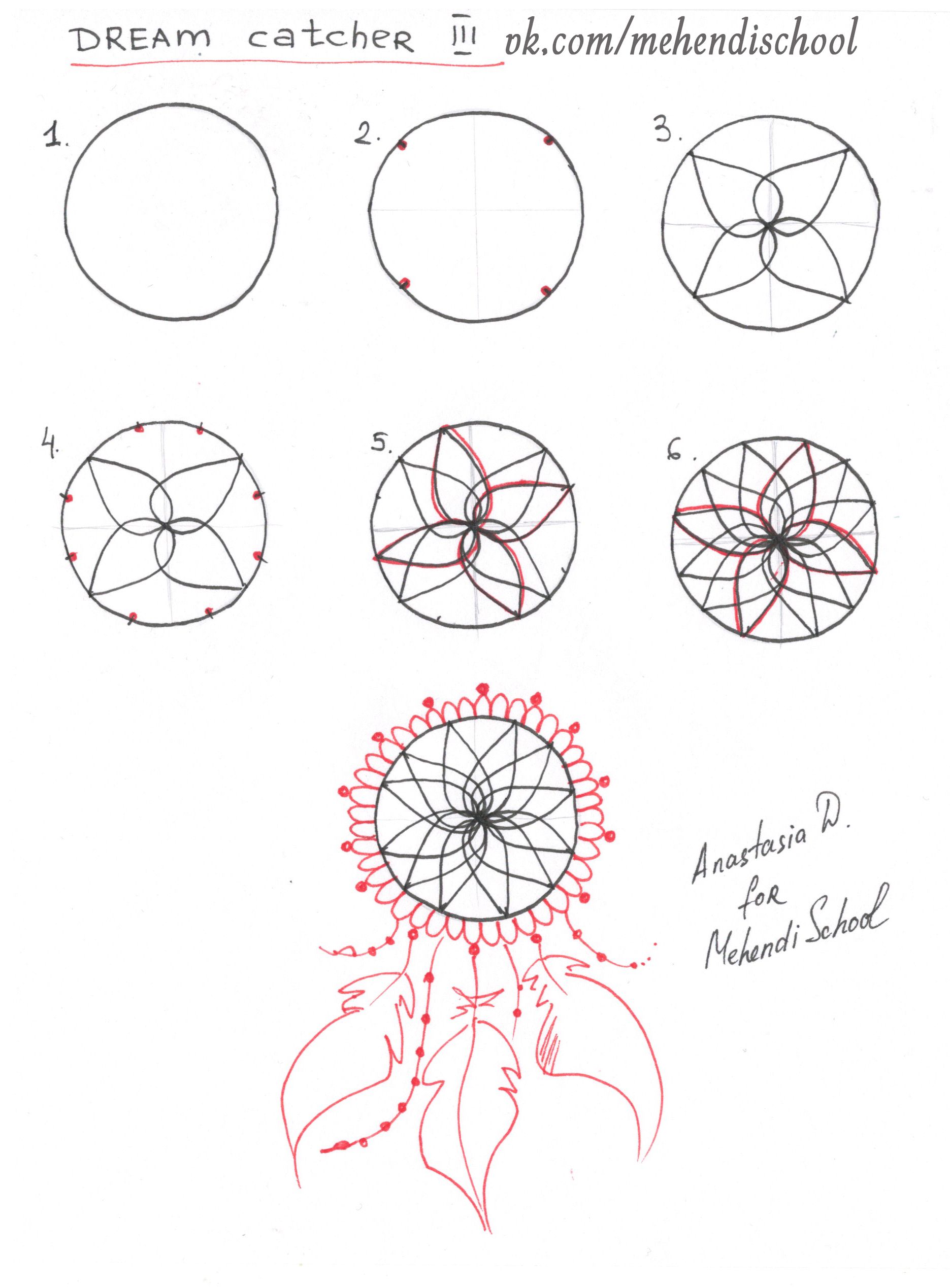 1871x2538 How To Draw Dream Catcher Tutorial Diy Henna Tutorials - Dream Catcher Drawing Easy
