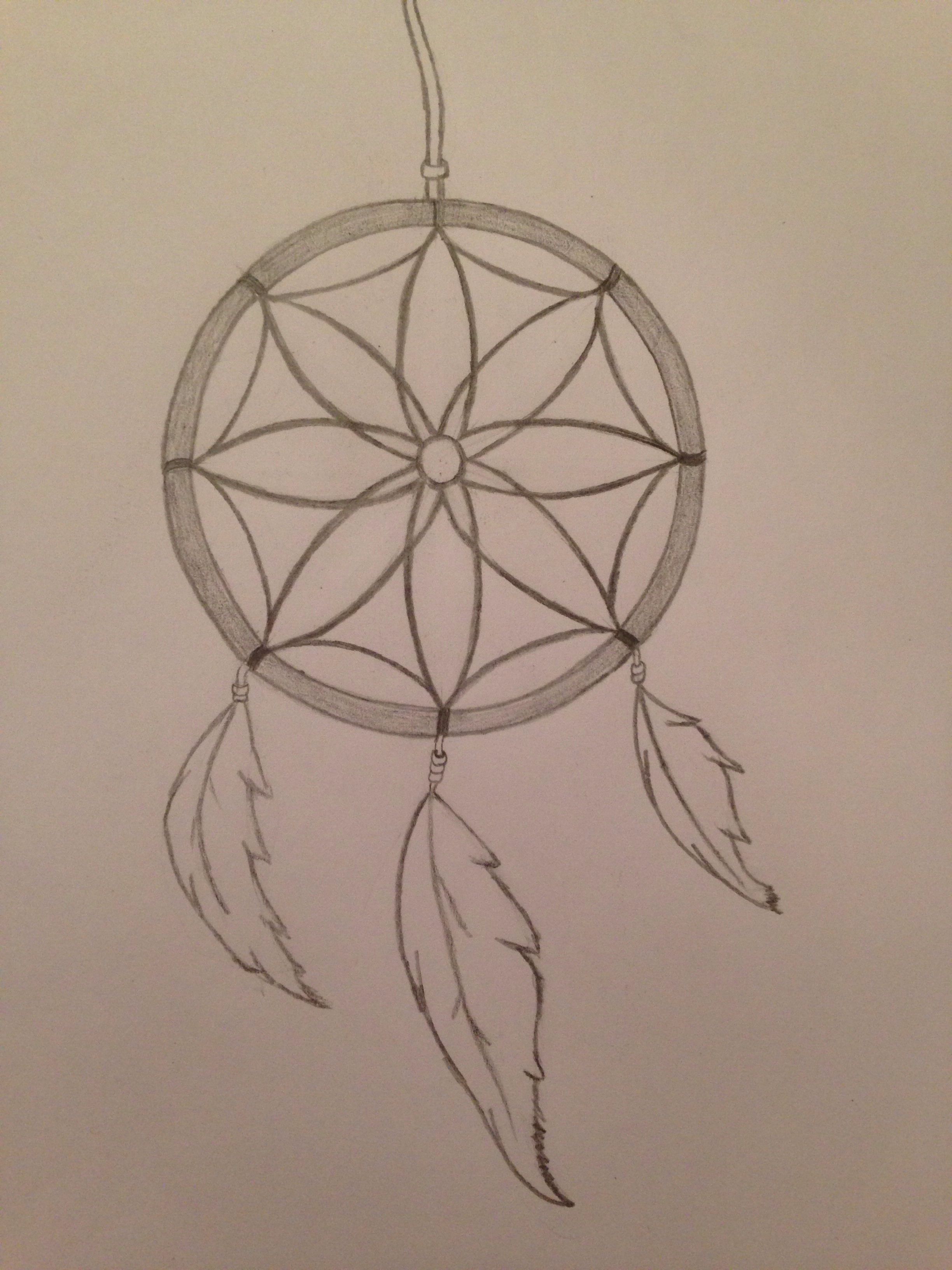 Dream Catcher Drawing Easy at PaintingValley.com | Explore collection ...