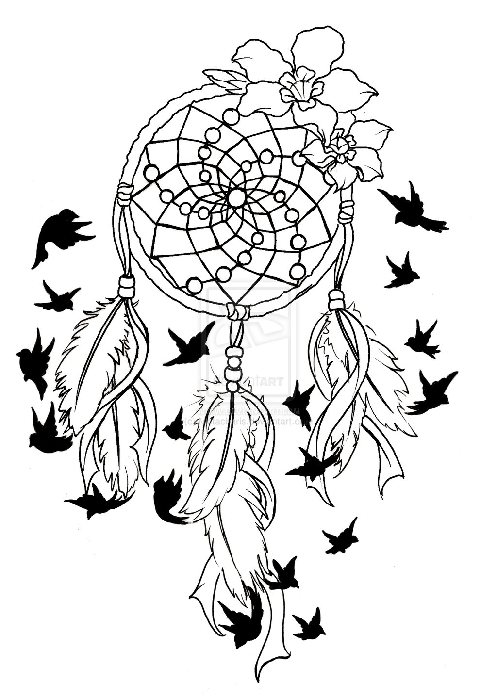 1024x1441 Dream Catcher Tattoo Designs Drawings Free Image - Dream Catcher Tattoo Drawing